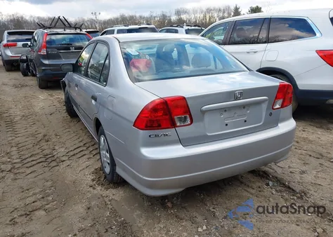 2004 Honda Civic Vp from USA, damaged, VIN 2HGES16394H609517